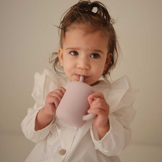 Mushie Baby Cup made of Silicone Beige 175ml for 6m+m+