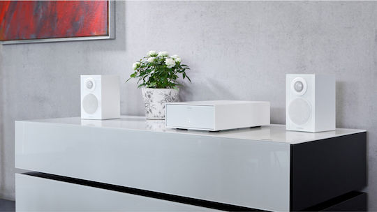 Revox Mini G50 Ηχείο Hi-Fi Βιβλιοθήκης 70W 2 Δρόμων Π10.4xΒ13xΥ18εκ. Ασημί