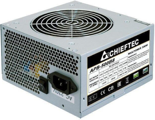 Chieftec Value Series 500W Γκρι Τροφοδοτικό Υπολογιστή Full Wired 80 Plus Standard