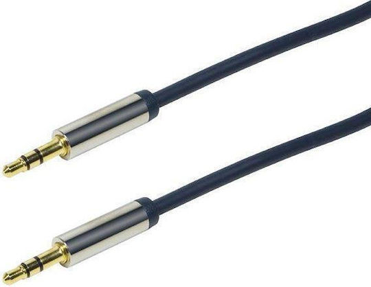 LogiLink 3.5mm Jack Cable Male - 3.5mm Male Blue 3m CA10300