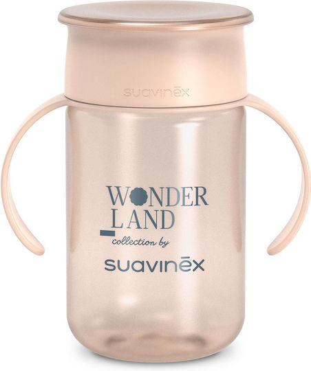 Suavinex Educational Sippy Cup Plastic with Handles Pink for 12m+m+ 340ml
