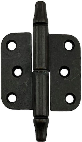 French Decorative Hinge Herrajes Palencia 2720 Black Antique 7.2x8cm Right