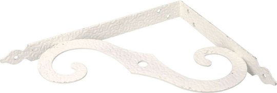 Decorative Ironwork Corner Shelf 150x200 White