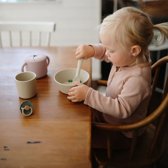Mushie Baby Cups made of Plastic Beige 2pcs for 24m+m+