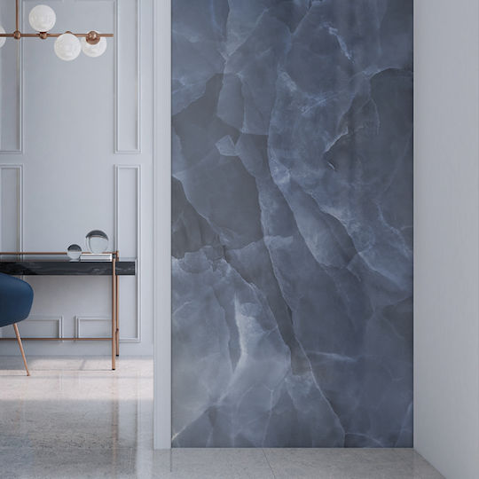 Плочка Onyx Синя Гланцирано Покритие 60x120 См