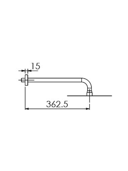 Excel Minimal Built-In Mixer Set 2 Exits Hand Shower & Wall Shower Head