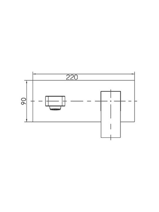 Excel Loretta Built-in Set for Bathroom Sink Mixer 2 Exits