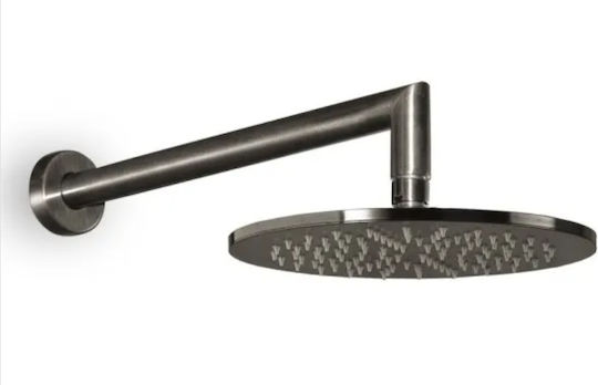 Built-in Set Mixer Wall Head Handshower Armando Vicario Slim 2 Exits Black Brushed