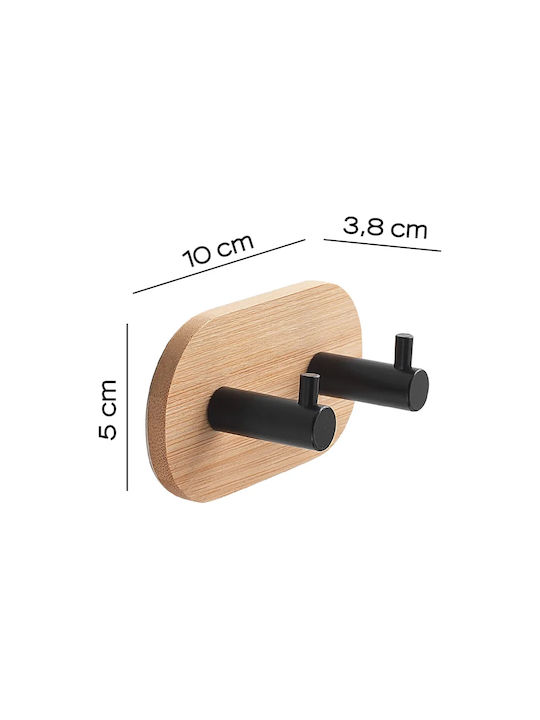 Double Hook Juncos Bamboo Matt Black Gedy