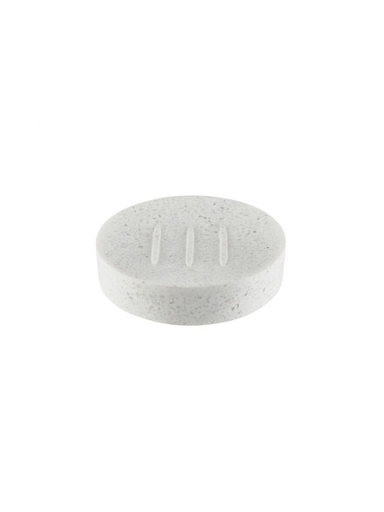 Samos Bază Săpun Alb Rășină Poliuretanică Sintetică Rășină D 11,2 Cm Înălțime 2,5 Cm