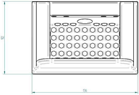 Δοχείο Καύσης Pellet Kalon 136x92mm
