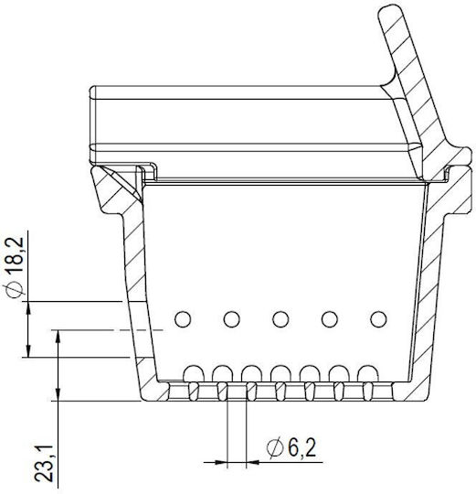 Чугунена Камера на Горелката за Пелети Eco Spar Orion 151x125mm