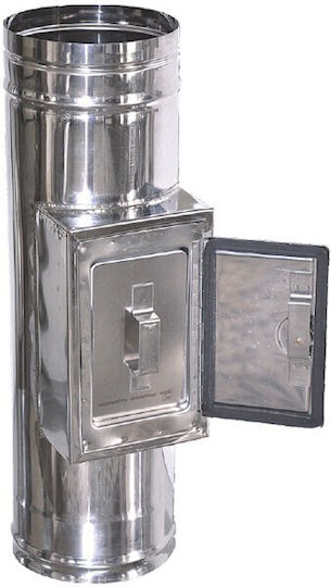 Technometal Θυρίδα Καθαρισμού Καμινάδας Μονού Τοιχώματος Φ 180 Πάχος Χάλυβα 0.40 Mm