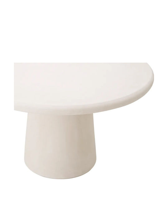 Masă Cleon Pentru Exterior Rășină-Beton Dimensiune Φ130x75cm Eichholtz