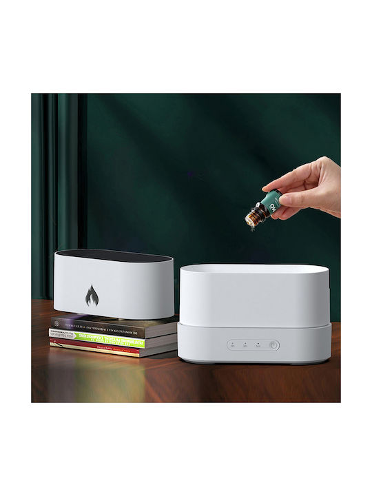 Система за Ароматерапия Флам Flame Aroma Diffuser Овлажнител Черен
