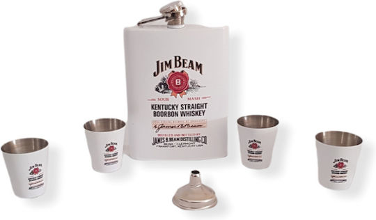 Jim Beam Edelstahl Trinkflasche 8oz