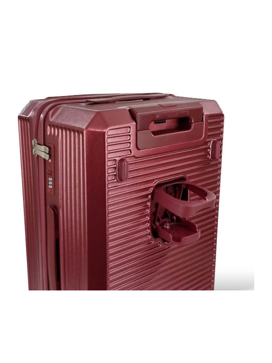 Großer Forecast C879/28 Koffer – 75cm Tsa Usb Smartphone & Becherhülle Burgundisch