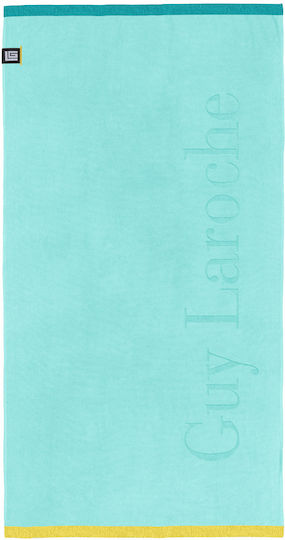 Кърпа За Плаж Guy Laroche 90x180 Двойна Тюркоазена