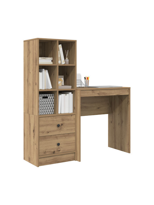 Παιδικό Γραφείο με Βιβλιοθήκη Δρυς 70x40x76cm