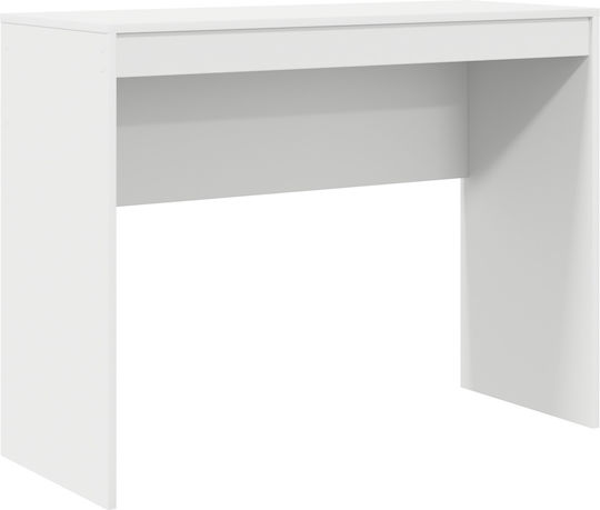 Kinderschreibtisch mit Bibliothek Weiß 100x40x76cm