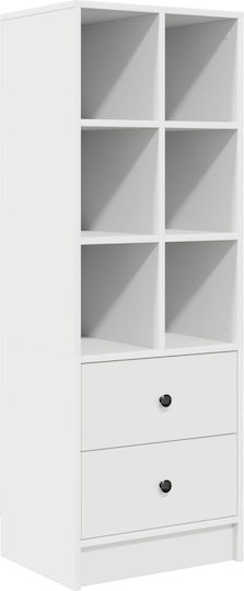 Kinderschreibtisch mit Bibliothek Weiß 100x40x76cm