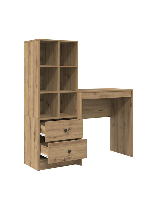 Παιδικό Γραφείο με Βιβλιοθήκη Δρυς 70x40x76cm