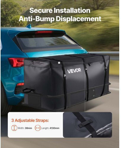 Αδιάβροχη Τσάντα Μεταφοράς Φορτίου Vevor Hitch 59,84 X 24,02 X 30,63 Ίντσες 25 Κυβικά Πόδια