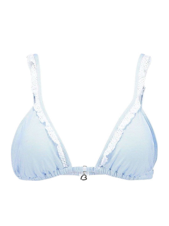 Triangle Bikini Top Light Blue