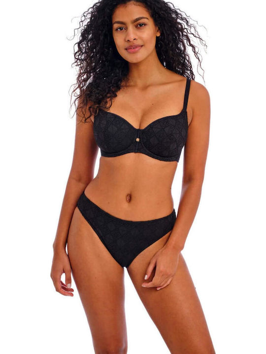 Bikini Σουτιέν με Ενίσχυση Μαύρο