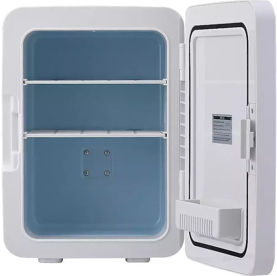 Cosmetic Refrigerator 10lt With Shelf And Heating Function Silver