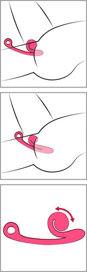 Snail Vibe Curve Δονητής G-Spot με Απομακρυσμένο Έλεγχο 24cm Λιλά