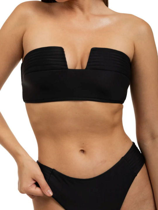 Bikini Set Top & Slip Bottom Black