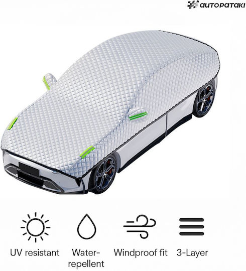 Autopataki Half Covers for Car Waterproof XXLarge for Sedan