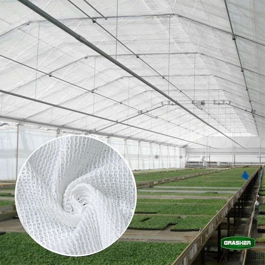 Grasher Schattierungsnetz Weiß auf Rolle 3x50m 150gr/m²