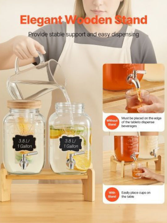 Vevor Double Cold Beverage Dispenser 2x3.8lt 2 Pieces