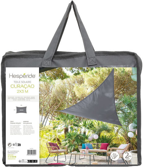 Hesperide Ορθογώνιο Πανί Σκίασης Γκρι 2x3m 180gr/m²