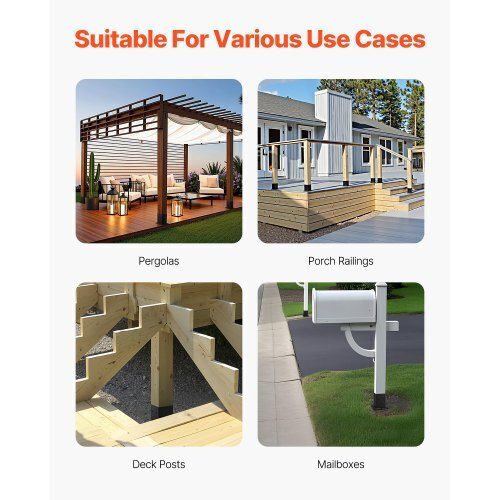 Vevor Base for Pergola made of Wood 4pcs
