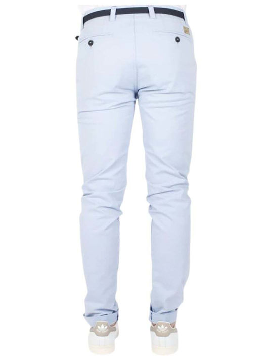 Pantaloni Chino Elastic Ciel