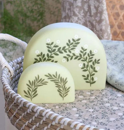 A Little Lovely Company Night Light LED Rainbow Leaves Battery Green