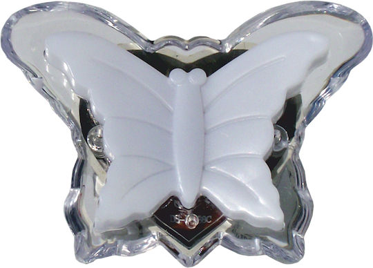 Ankor Nursery Night Light LED Butterfly Power White with Green Light