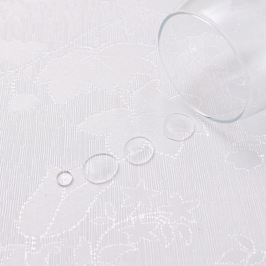 Tischtuch Fleckabweisend Smiry Waterproof Washable White 140x140cm