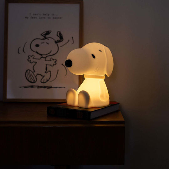 Mr Maria Φωτάκι Νυκτός LED Snoopy Ρεύματος Λευκό Θερμό