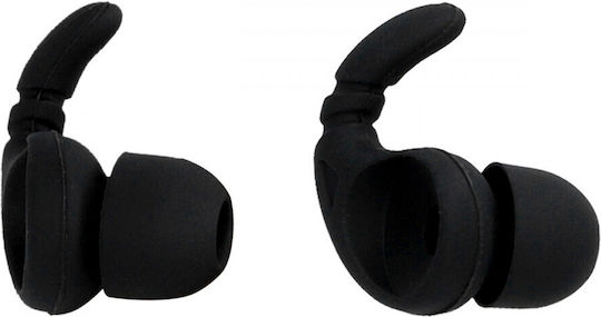 Set 6 Headphone Covers Kwmobile Black Silicone 49432.01