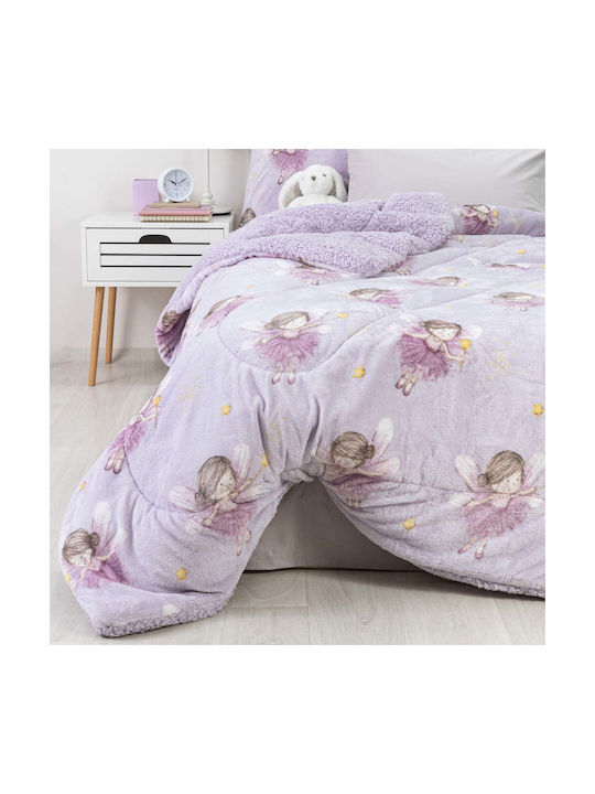 Borea Kids Duvet Cover Single Purple 160x220cm