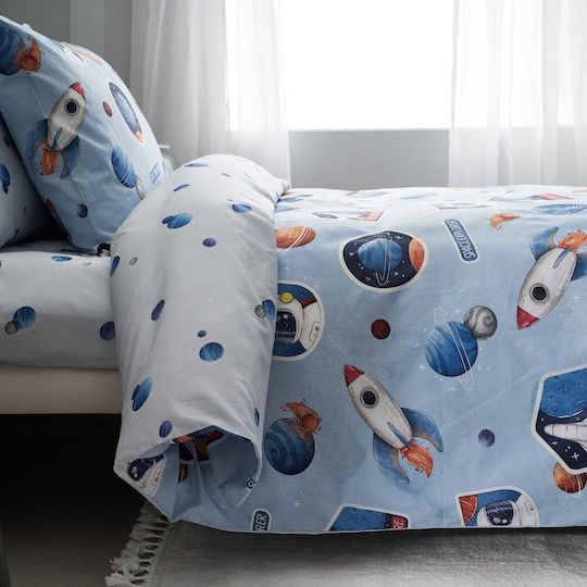 Vesta Home Kids Duvet Single Apollo Blue 160x230cm