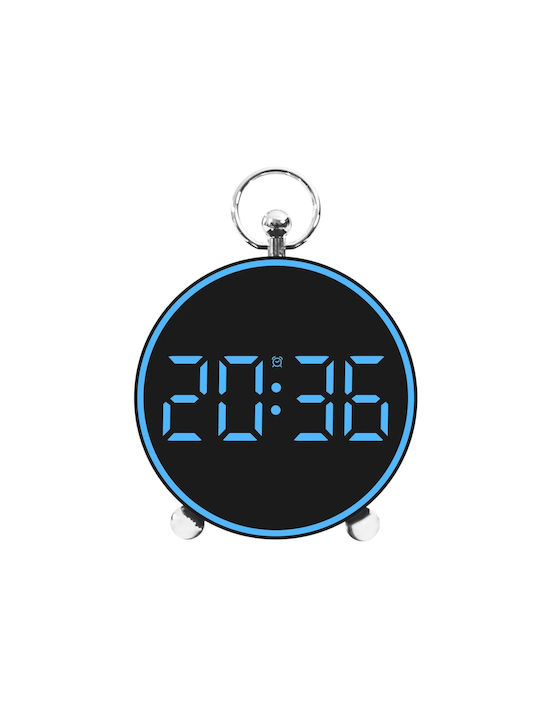 Επιτραπέζιο Ψηφιακό Ρολόι με Ξυπνητήρι Μπλε D6M8DWYBM
