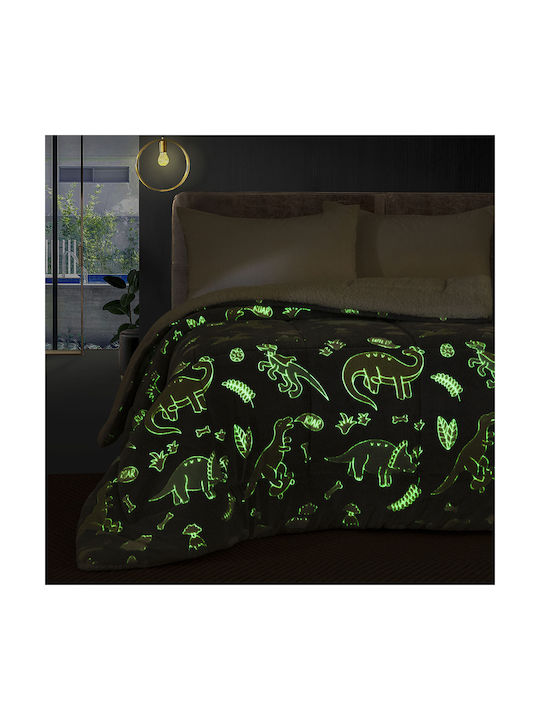 Beauty Home Детско завиване Фосфоресциращо Единично Сив 160x220cm