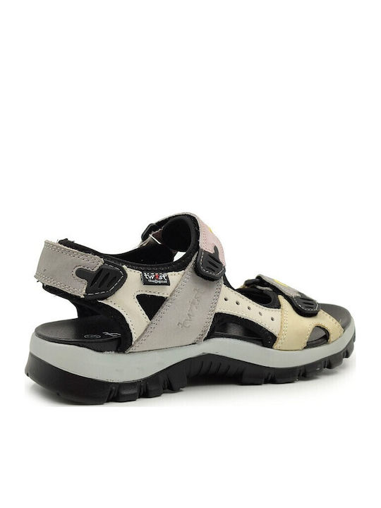 Δερμάτινα Γυναικεία Ανατομικά Σανδάλια Sporty Multi Black