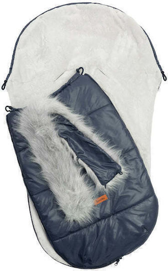 Sensillo Stroller Footmuff with Fleece Lining 100x45cm Blue