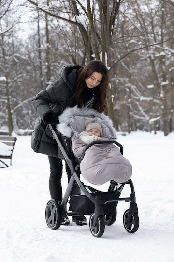 Sensillo Stroller Footmuff with Fleece Lining 100x45cm Blue